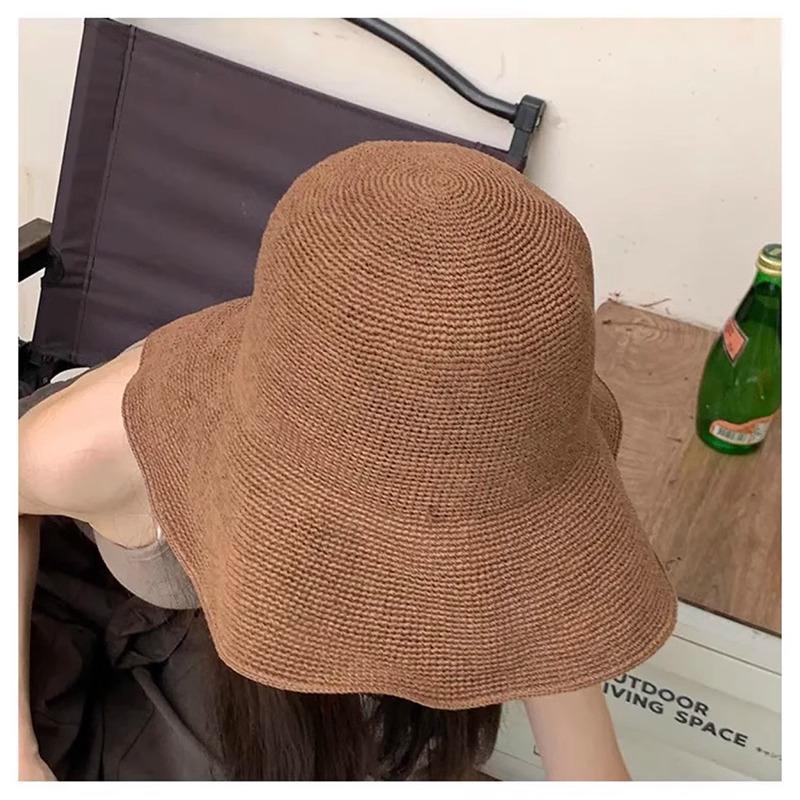 Summer Fine Straw Shading Versatile Face Small Eaves Sunscreen Hat Women