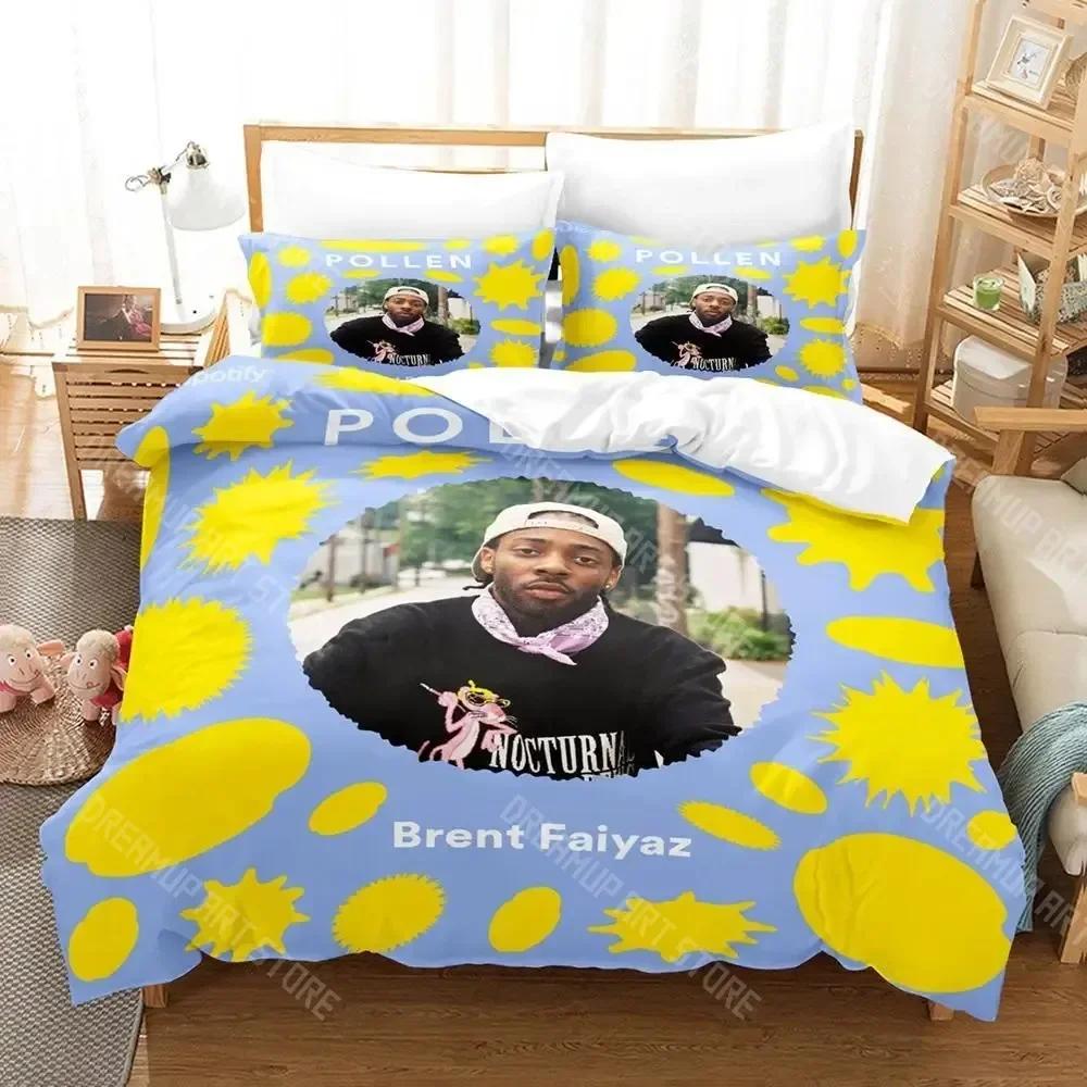 Brent Faiyaz Bedding Set Single Twin Full Queen King Size Bed Set Aldult Kid Bedroom Duvetcover Sets Anime