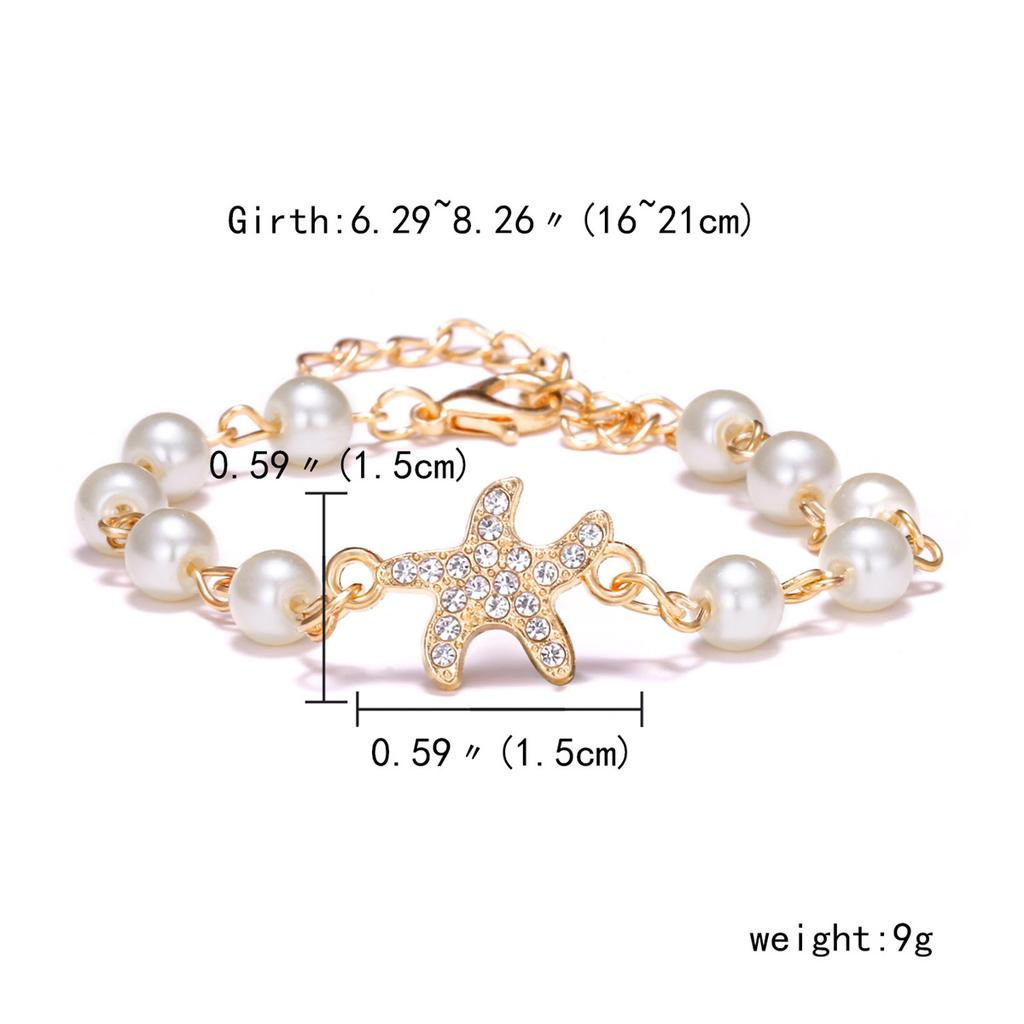 Trendy Imitation Pearl Hollow Cross Bracelets For Women Classic Rhinestone Infinity Star Moon Butterfly Heart Bracelet Jewelry