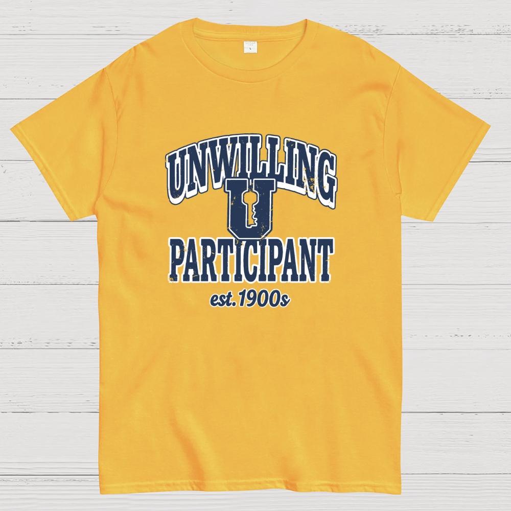 Unwilling Participant Cotton Summer Casual Cool Loose T-Shirt