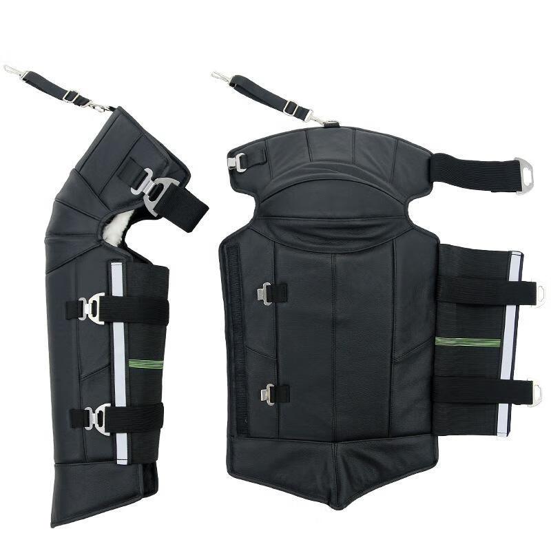 Kuzhe Cowhide & Wool Motorcycle Winter Knee Pads