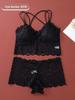 Women’s Sexy Lace Triangle Cup Bra & Panty Set - Wire-Free, Beautiful Back Design
