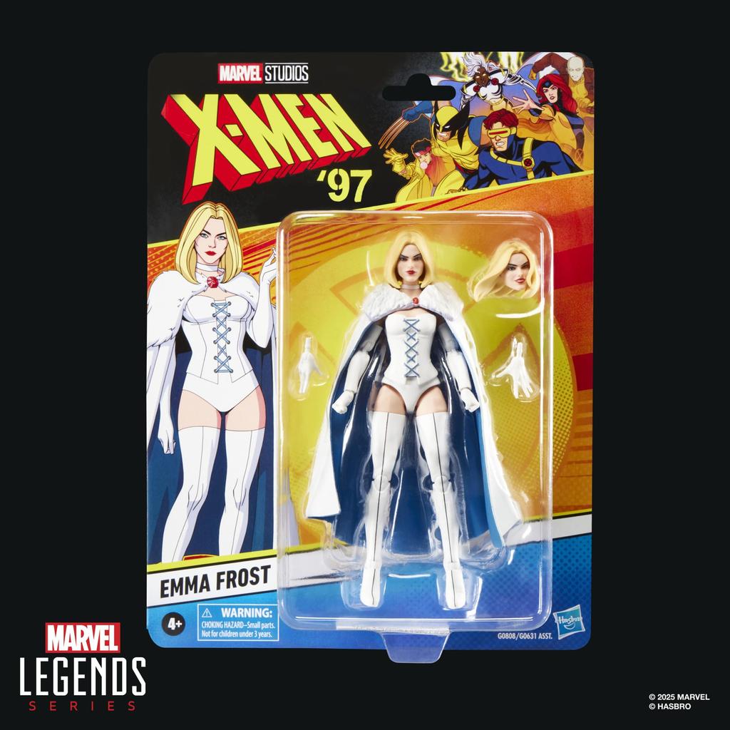 Hasbro Marvel Legends Series Emma Frost, X-Men '97 Collectible 15cm Action Figure Toy G0808 Authentic