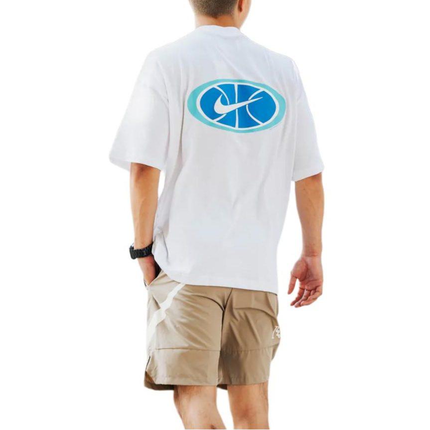 Nike T Shirts Men's White Crew Neck Thin Straight Fit DV9403-100