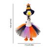 1 Set Halloween Porch Goose Outfits with Witch Hat Skirt Halloween Goose Costume Kit for Yard Decor Outdoor Terrace Fall Festiva