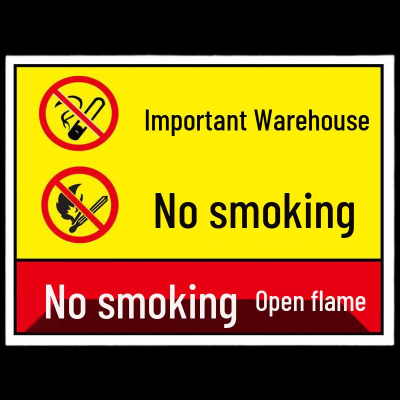Plastic Fire Safety Warning Sign