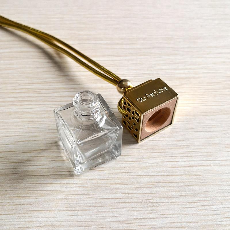 Car Hanging Perfume Empty Bottle Pendant Fragrance for Essential Oil Air Freshener Ornament Auto Accessories Interior Decoration