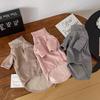 Pet Spring Solid Color Mid Neck Base Shirt Pet Elastic Long Sleeved T-shirt Skin Friendly Breathable Vest Puppy Clothes