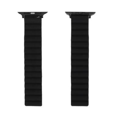 2Pcs Silicone Magnetic Watch Band Adjustable for IWatch Series 7 6 5 4 3 2 1 SE 42 44 45mm
