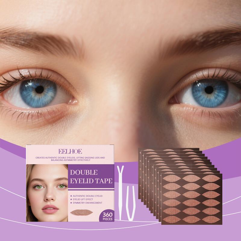 360Pcs Double Eyelid Tape Set Natural Eye Makeup Tools Reinforcing Adhesive Suitable For All Eyelid Types 5Ml