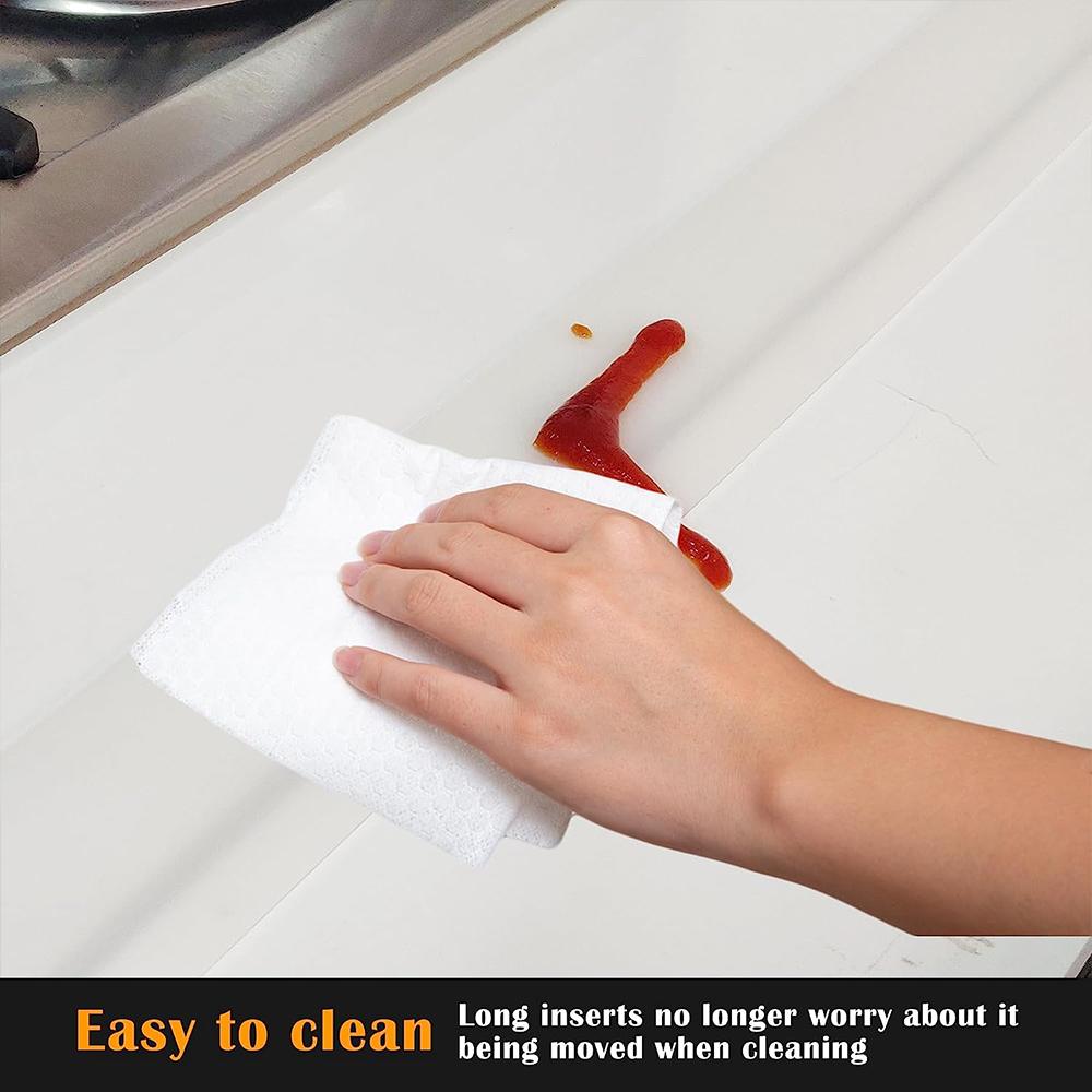 Silicone Stove Counter Gap Cover T-shape Kitchen Oilgas Slit Filler Heat Resistant Mat Cook Oil Dust Water Seal