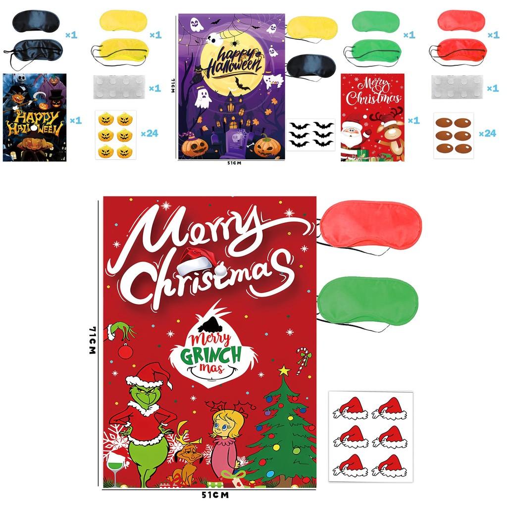 Halloween Christmas Thanksgiving Childrens Poster Game Wall Sticker For Party Decoration And Games