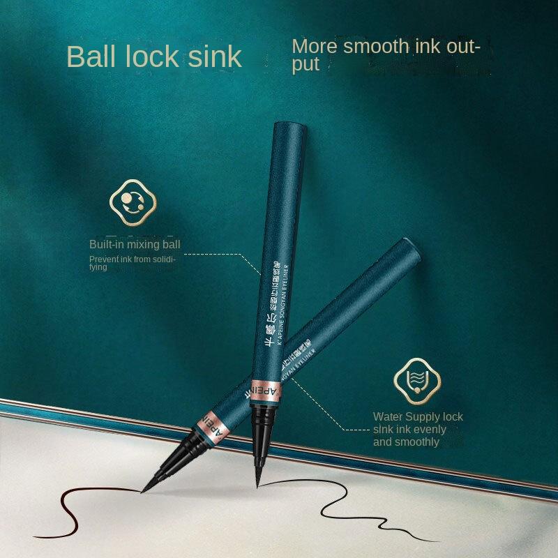 Extrem dünner Eyeliner, wasserfest, schweißbeständig, nicht leicht zu entfärben, nicht verschmierend. Schnell trocknender flüssiger Eyeliner, Kosmetik für Anfänger und Studenten