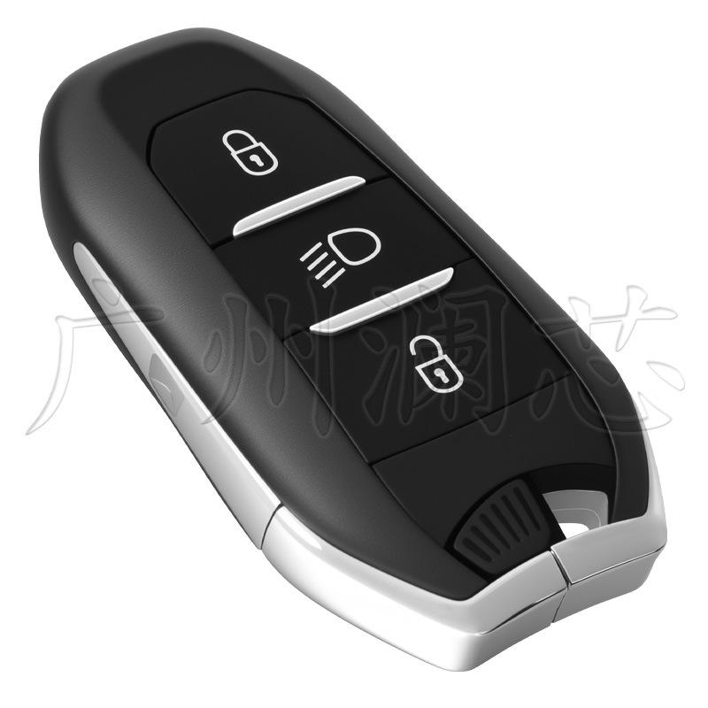 Compatible for Peugeot Citroen DS 3-Button Smart Key 433MHz 4A/46 Chip VA2/HU83 Remote