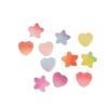 Gradient Heart & Star DIY Phone Case and Candy Color Earrings Set