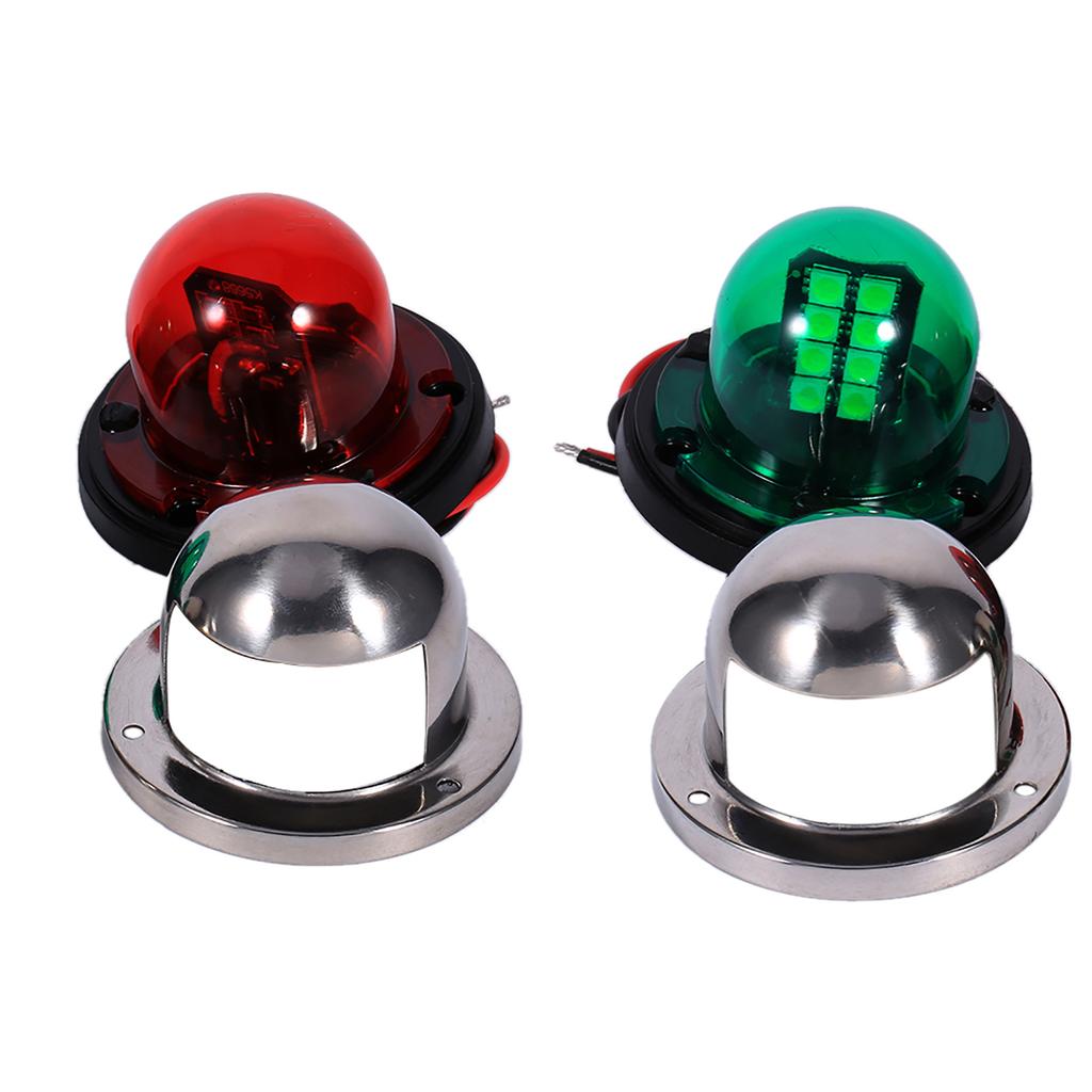 Edelstahl 12V LED Marine Boot Yacht Rot Grün Bogen Navigation Licht