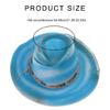 Vintage Hat for Men Women with Ribbon Belt Wool Feathered Hat Cosplay Party Costume Hat Stage Show Props Jazzy Hat
