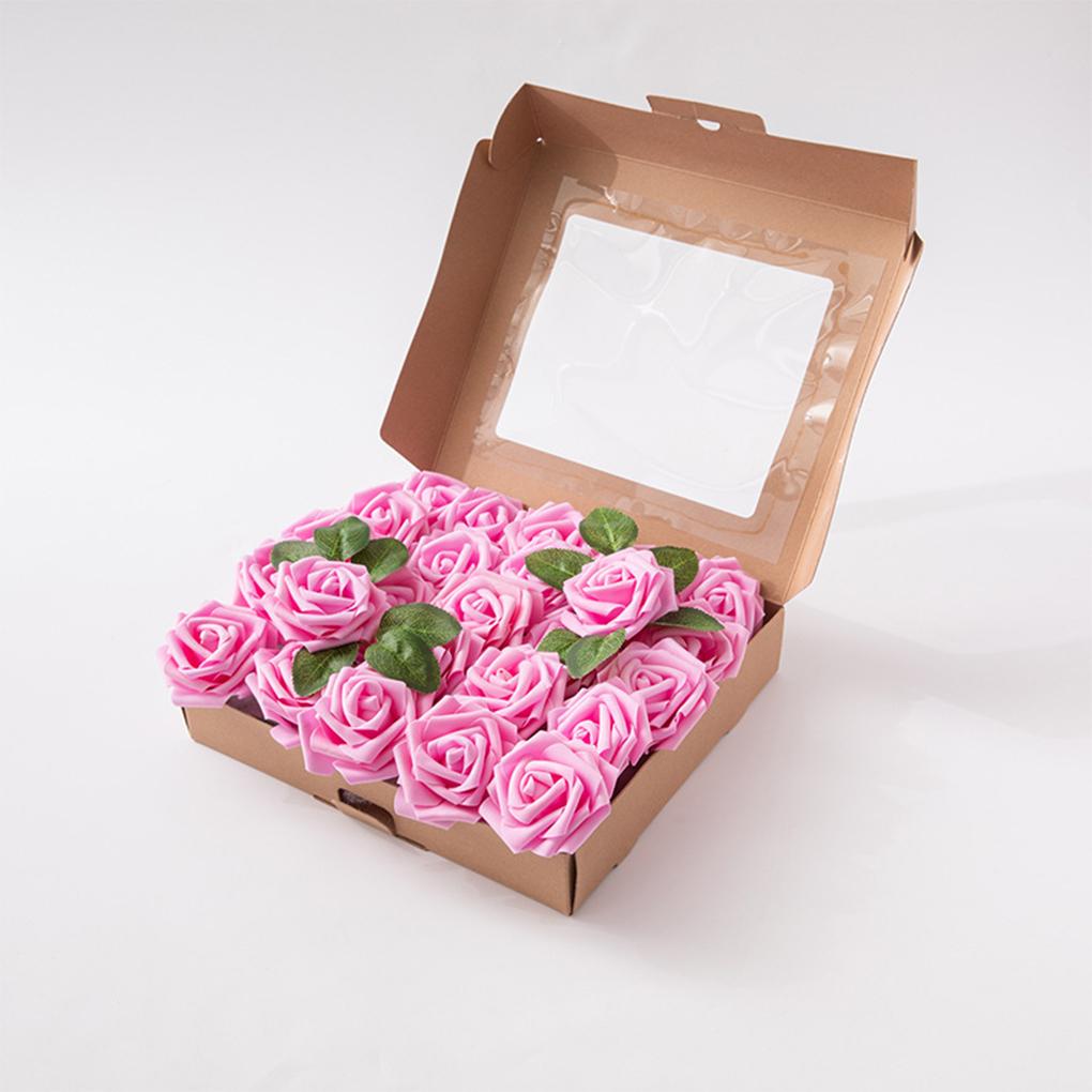 Artificial Flower Simulation Foam Rose Wedding Bouquets Table Centerpieces Baby Shower Party Garland Decoration