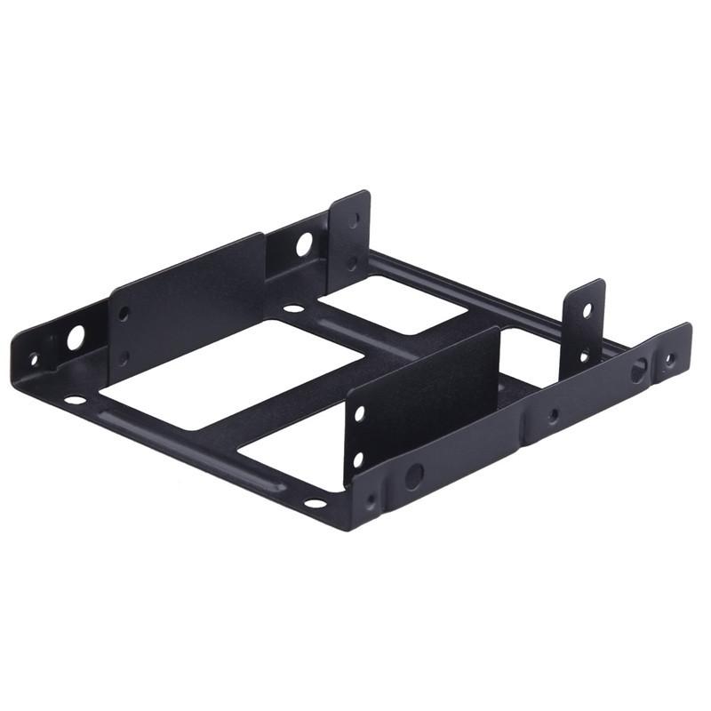 2,5 bis 3,5 Zoll Festplattenhalterung Festplatte Dual Desktop SSD Montagehalterung Interner Adapter