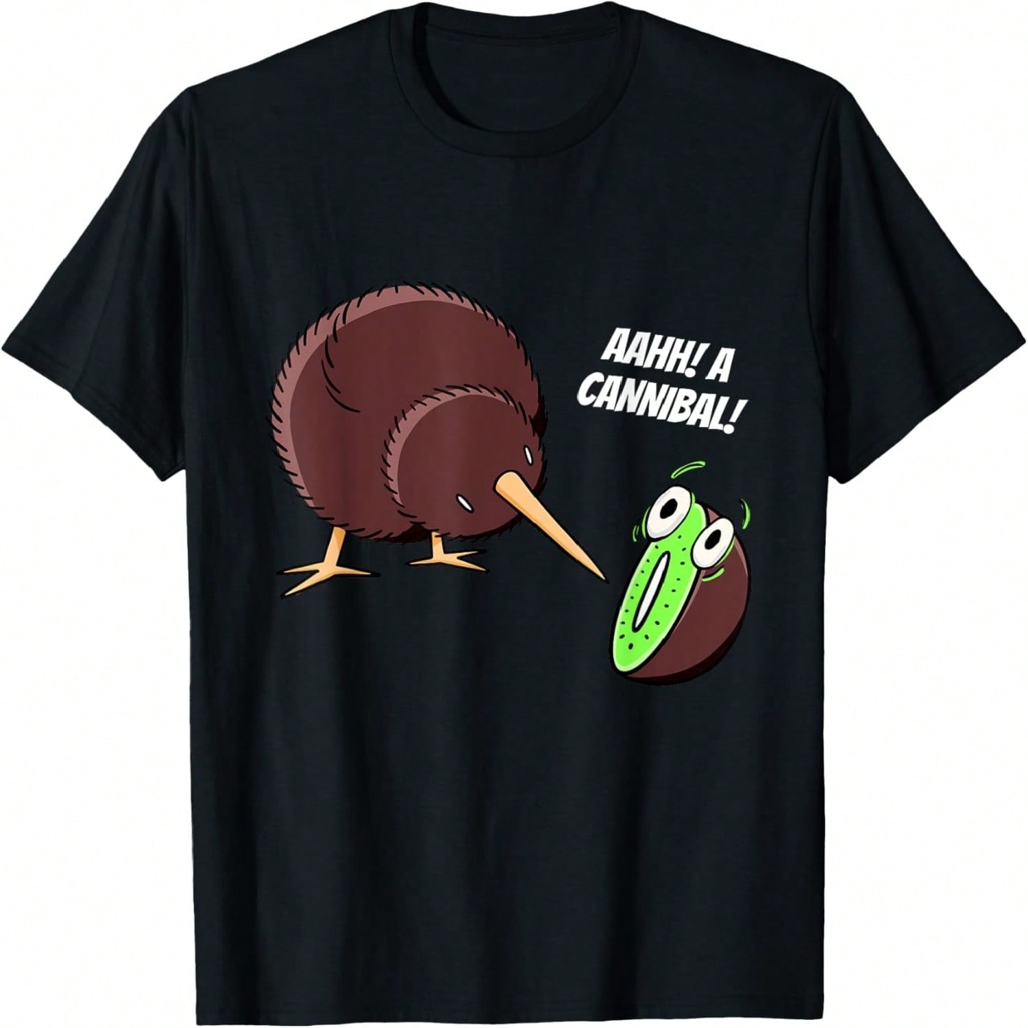 Kiwi Bird On Kiwi Bicycle Kawaii Kiwi T-Shirt S разноцветный