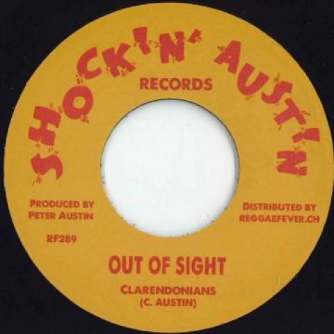 7inch Record CLARENDONIANS - Out Of Sight / Version RF289 Shockin' Austin 1972 Europe Reggae, Ska & Dub Used