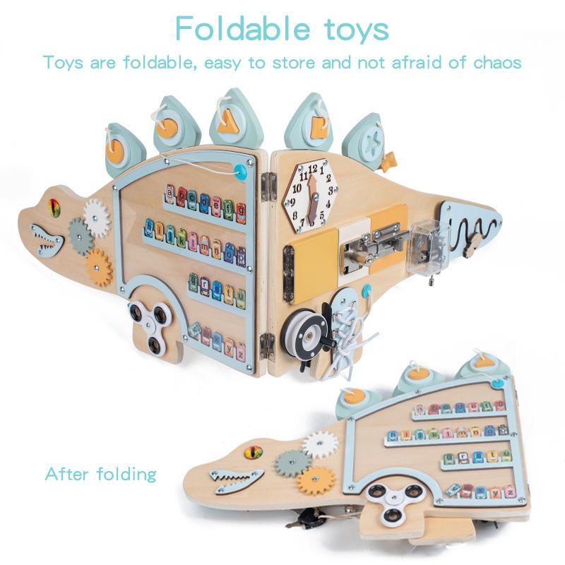 Children'S Wooden Wall Games Wall Toys Kindergarten Decoration Pendant Busy Board Enlightenment Early Education Educational Toys