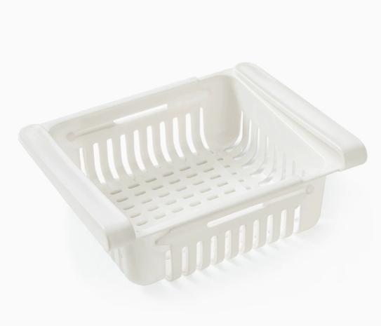 Multi Functional Refrigerator Storage Basket, Retractable Refrigerator Partition Storage Rack, Kitchen Drain
