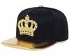 Sproutsy Men's Cool Hip Hop Crown Cap (Gold)