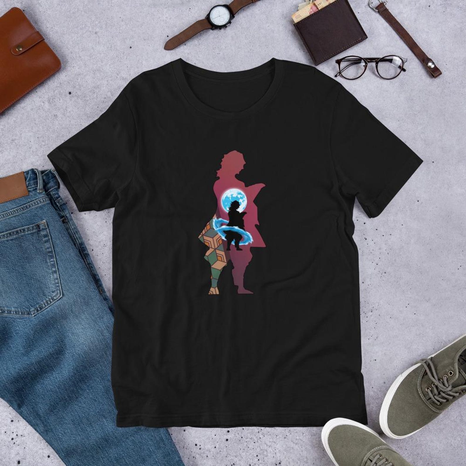 Anime Unisex t-shirt: DS Water Slayer (DTFlex Print) M