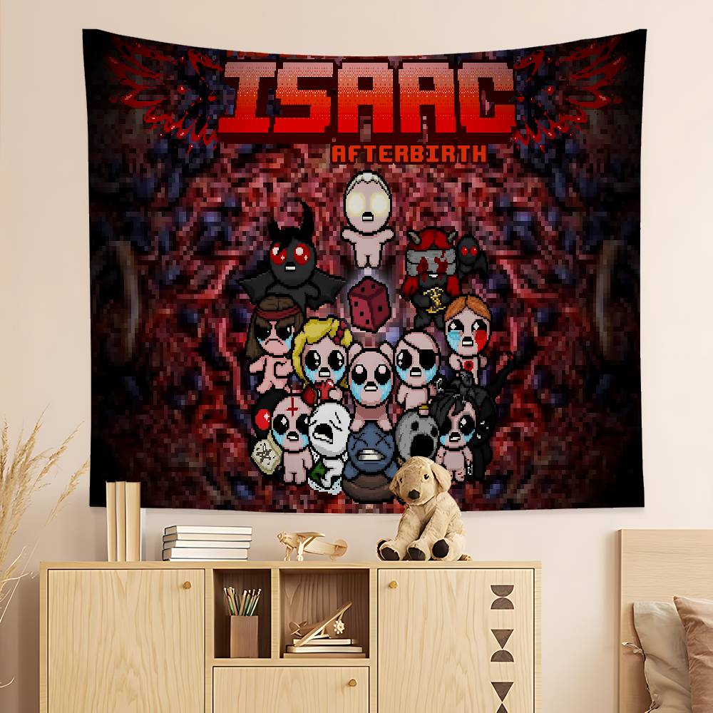 El Binding Of Isaac Tapiz de Pared Grande Impreso Decoración para Colgar en la Pared Decoración del Hogar Manta