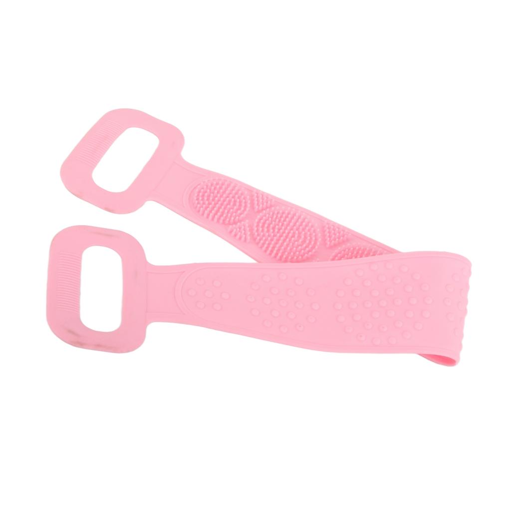 Silicone Bath Body Brush Tough Strong Tensile Strength Hangable Back Cleaning Bath Strap