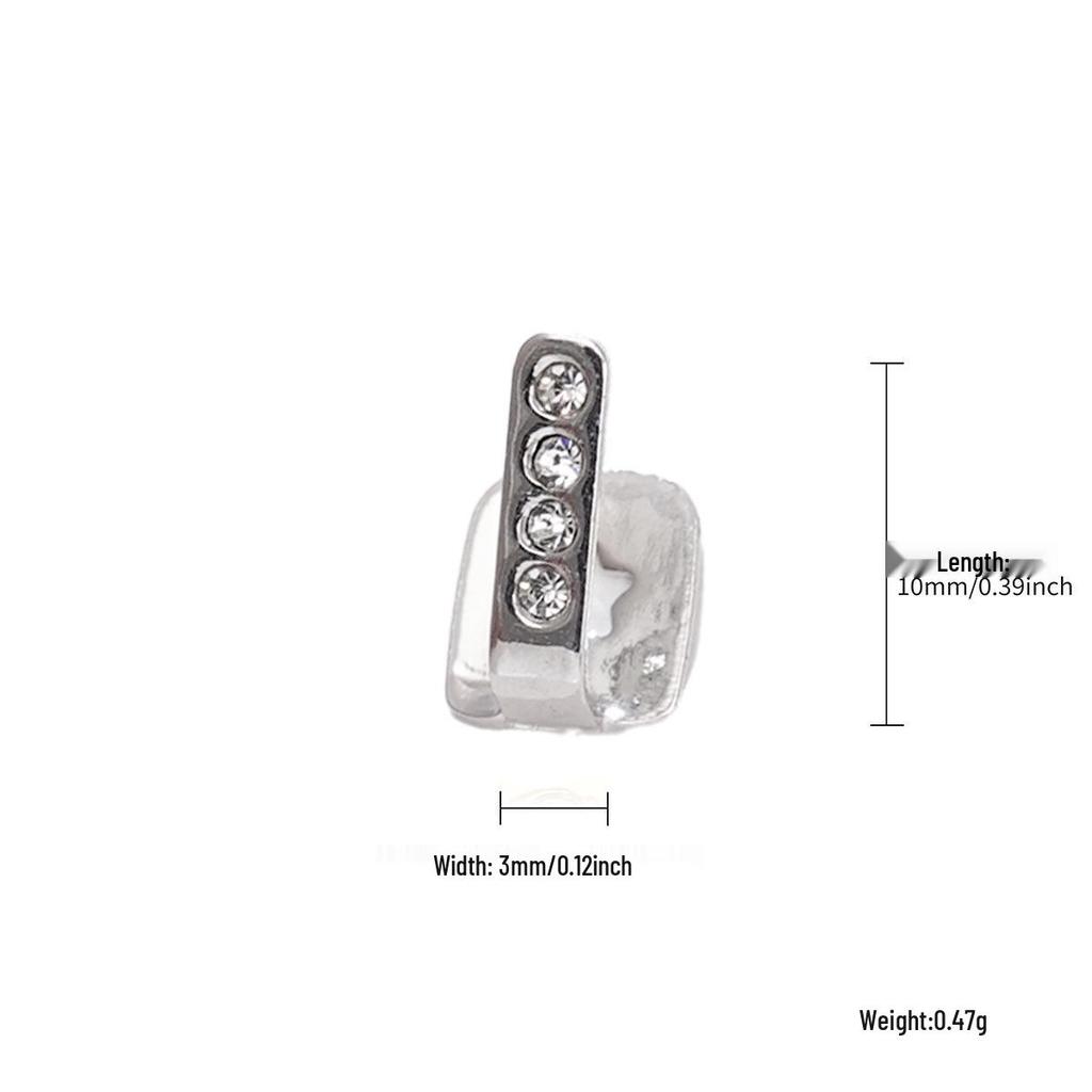Hip-Hopowe Grillz: Zestaw na jeden/dwa zęby - Modny dodatek na Halloween i do klubu nocnego dla mężczyzn i kobiet.