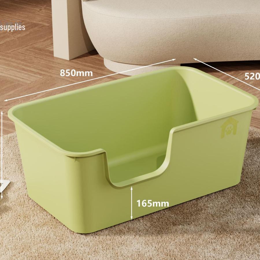 Spacious Thickened Semi-Enclosed Cat Litter Box