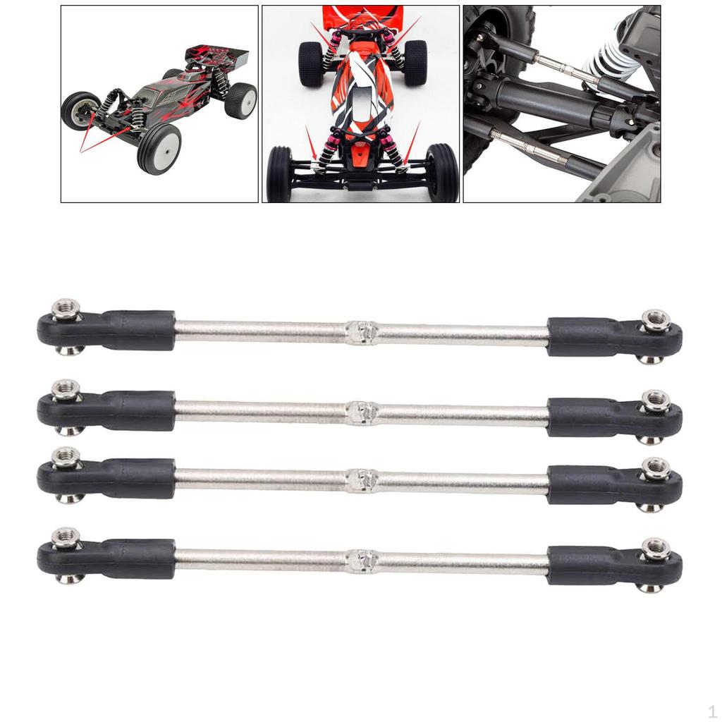 4 / Set Upgraded RC Car Steering Rod Servo age Turnbuckle for ZD HPI 1: 8 Buggy Crawler Parts