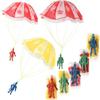 10pcs Funny Sports Children's Educational Outdoor Toy Play Game Parachute Soldier Sports Play  Gift