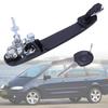 Black Exterior Car Door Handle with Integrated Lock Component, 6N0837207 6N0837207C Single-Body Engineering-Plastic Design for Mechanical Bolt-On
