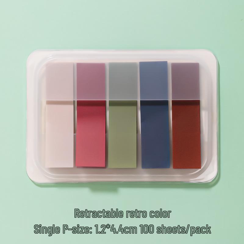 Morandi Color Index and Fluorescent Sticky Notes for Students: Highlight and Categorize with Stationery Labels