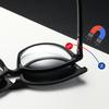 Polarized Magnetic Clip-on Sunglasses Set: Unisex TR Frame Prescription Eyeglass & Sunglasses Combo