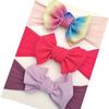3 Pcs/Set Baby Girl Headband Soft Nylon Bows Elastic Headbands Hair Bands For Kids Newborn Turban Infant Baby Hair Accessories