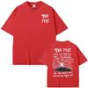 Summer Fashion Heavyweight Retro Men's English Letters 100% Cotton Printed Round Neck High-quality Casual Fitness Street T-shirt