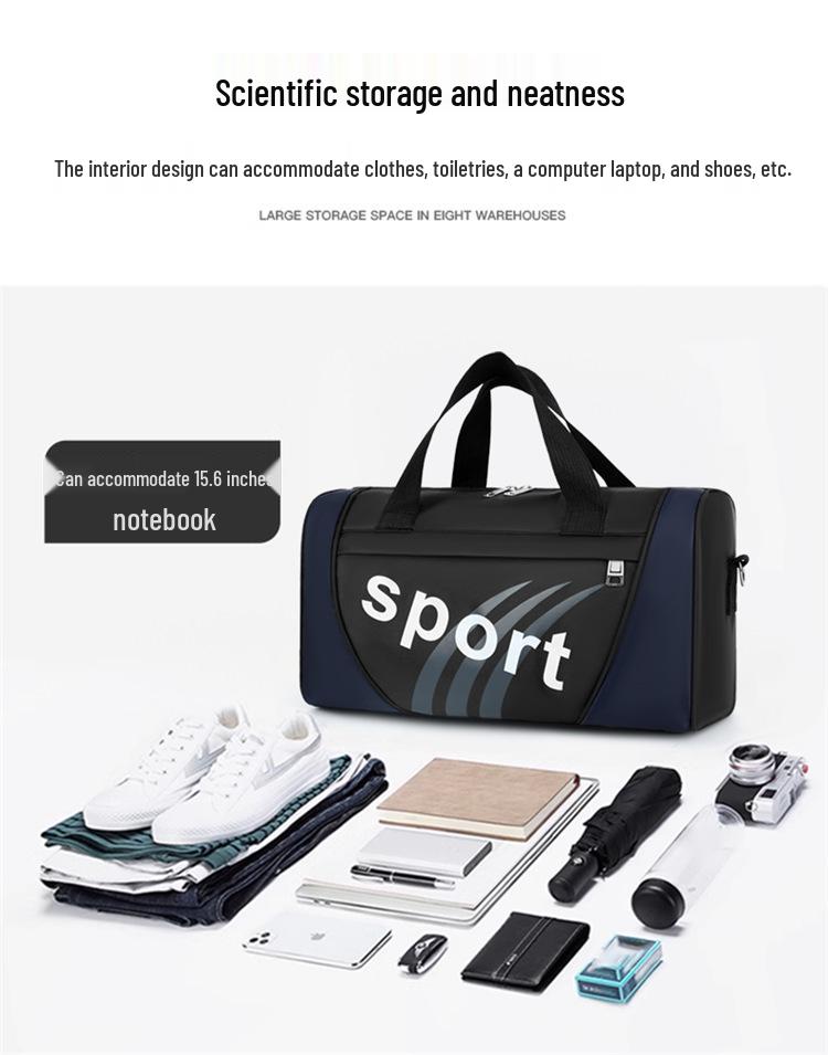Unisex Solid Color Travel Crossbody Bag – One-Shoulder Fitness & Yoga Tote for Men & Women