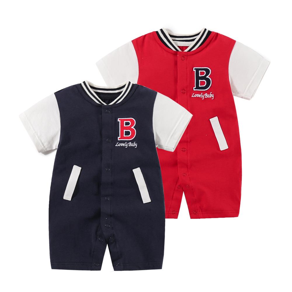 

Cross-Border Summer Baseball Romper for Newborns and Babies (0-12 Months) 90cm