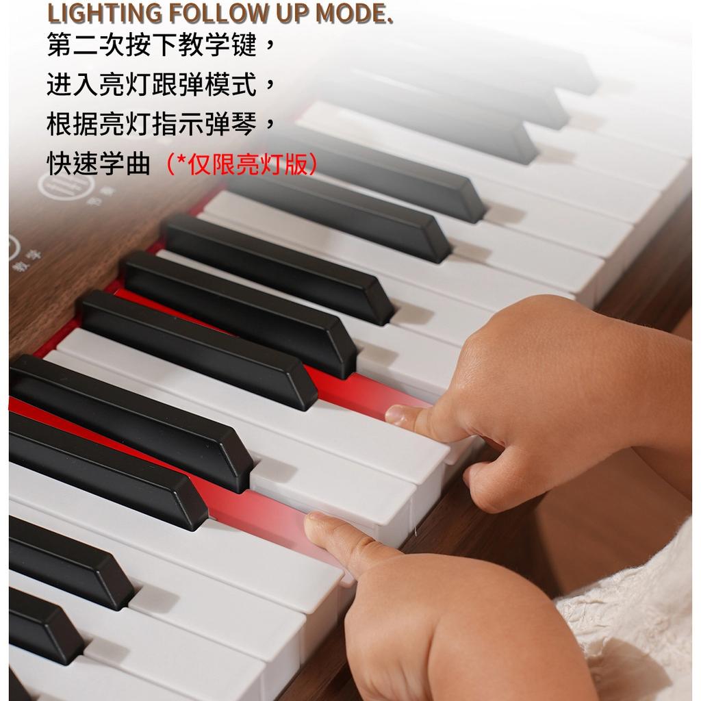 Children's electronic piano instrument newly upgraded touch mini piano beginner enlightenment upright 37-key electronic piano including piano bench
