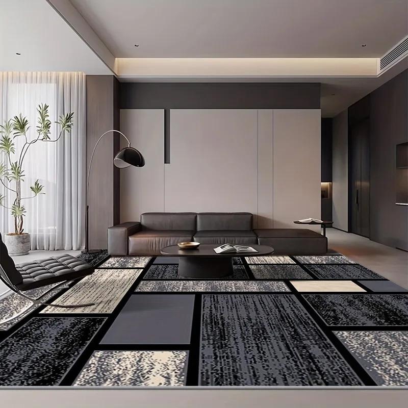 Soft Living Room Rug for els and Homestays Stain-Resistant and Easy-to-Clean Home Decor Non-Slip Bedroom Rug
