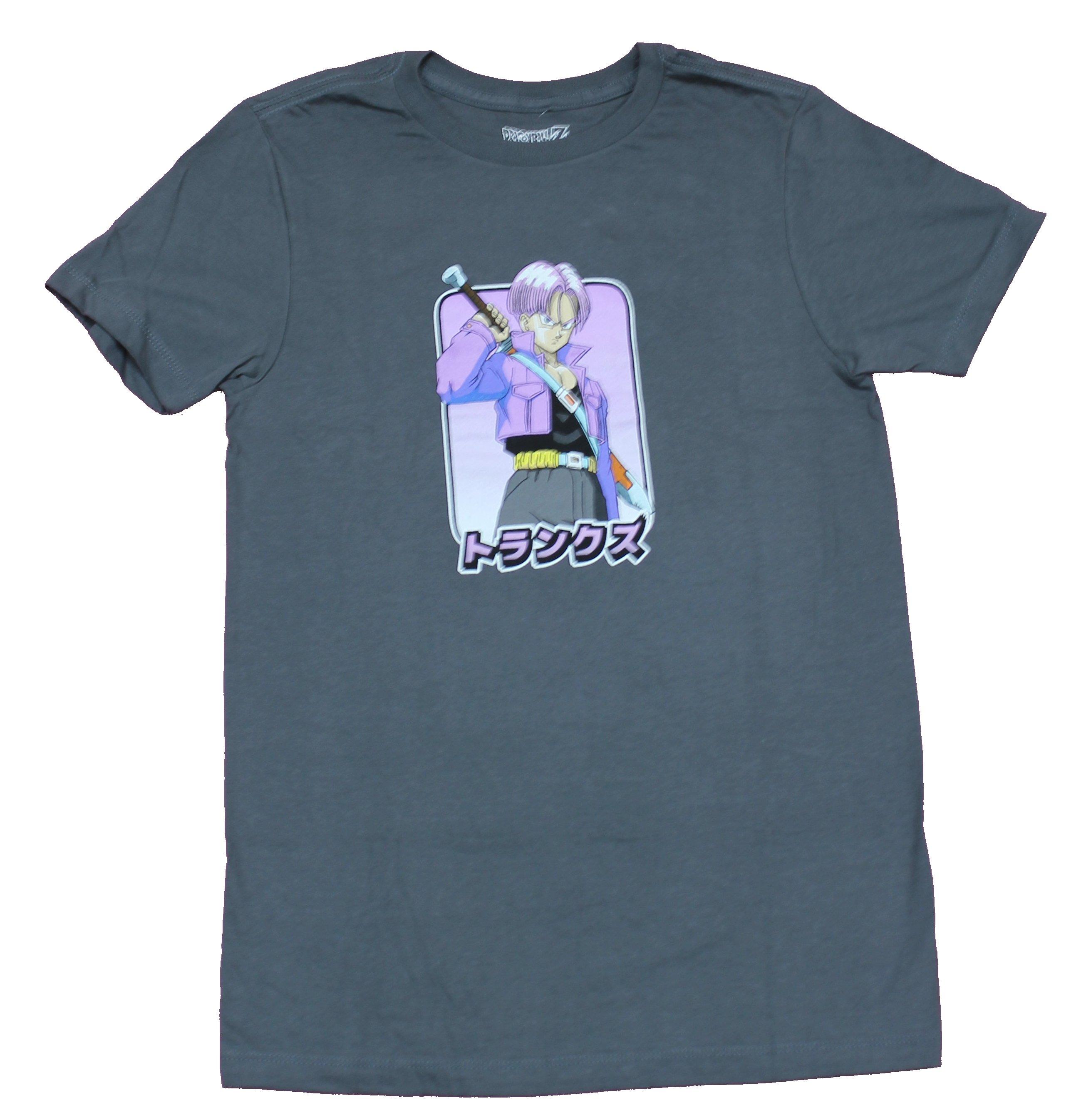 Dragon Ball Z Adult New T-Shirt - Trunks Sword held Over Kanji XXXXL