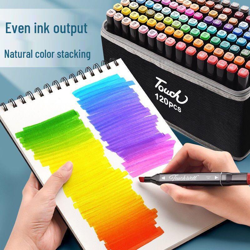 Dual-Tip Waterproof Oil-Based Marker - Quick-Dry, Multi-Spec, Ideal for Students and Artists
