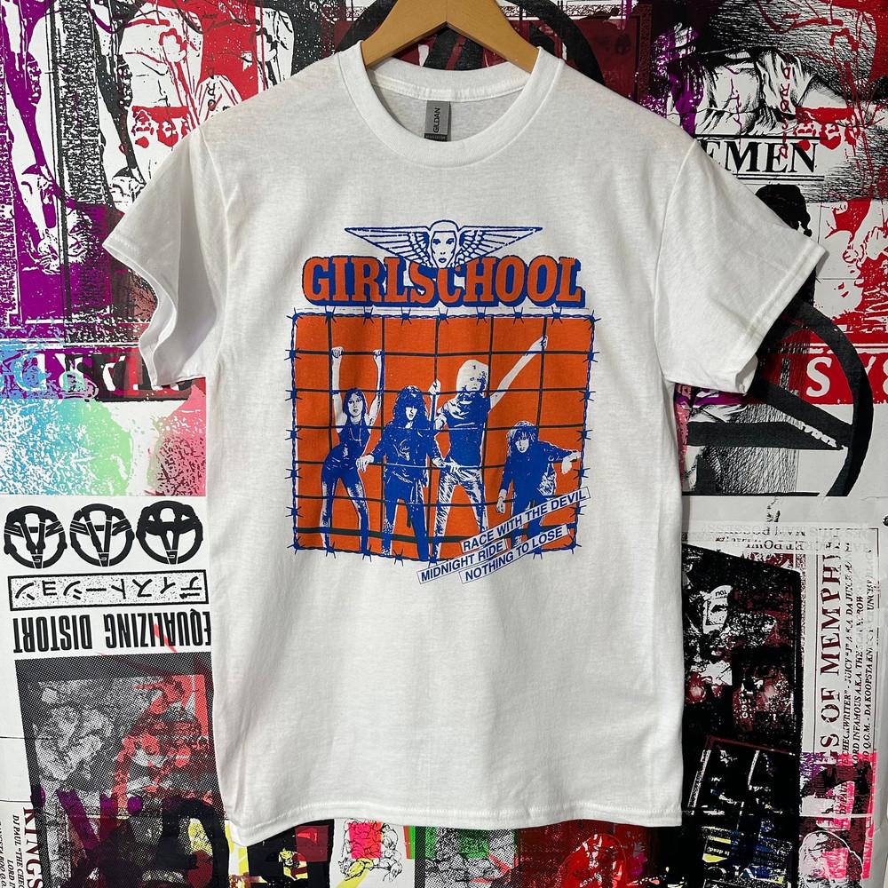 

Girlschool Shirt White For Men and Women For Fan Gifts Full Sizes NZ1536 Unisex T-Shirt M