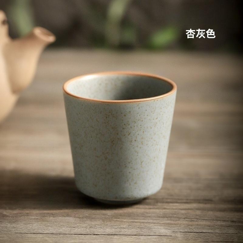 

Japanese-style retro fireplace tea cup coarse pottery underglaze water drinking cup Kung fu personal single cup tea tasting cup 200ml