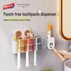 Automatic Toothpaste Dispenser with Toothbrush Holder