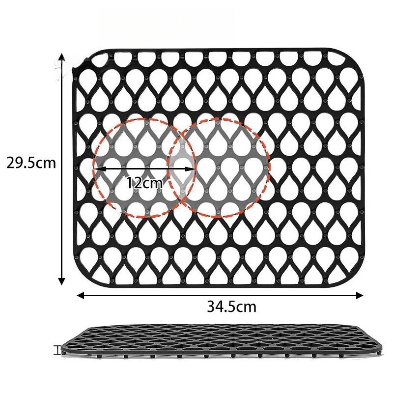 Kitchen Sink Mats,Non-Slip Heat Resistant Silicone Sink Protector Mat for Bottom of Stainless Steel Porcelain Sink,kitchen tools